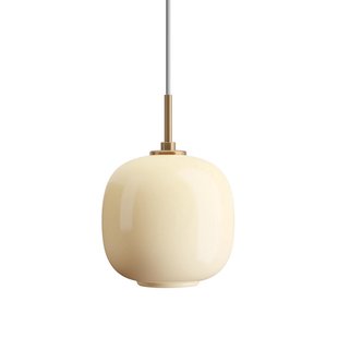 Louis Poulsen VL 45 Radiohus Hanglamp&Oslash;175 Brass/Glossy Pale Yellow