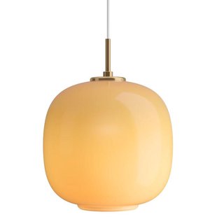Louis Poulsen VL 45 Radiohus Hanglamp&Oslash;250 Brass/Glossy Amber