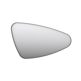 Spiegel Organisch INK SP23 80x50 cm Met Verlichting en Spiegelverwarming Rechts Mat Zwart