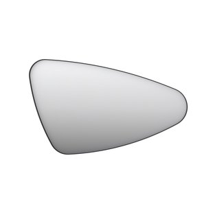 Spiegel Organisch INK SP23 100x60 cm Met Verlichting en Spiegelverwarming Rechts Mat Zwart