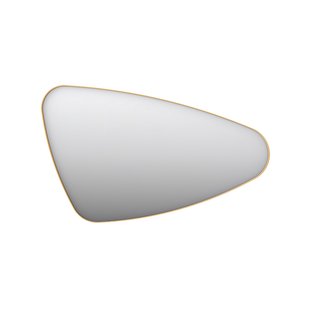 Spiegel Organisch INK SP23 100x60 cm Met Verlichting en Spiegelverwarming Rechts Mat Goud