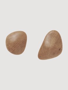 Wandhaken Cairn van essenhout, 2-delig