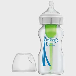 Dr. Brown's Options.Brede halsfles glas 270ml