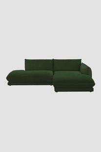 Countess 3-zits bank chaise longue rechts otto longue links Salvador  Dark Green
