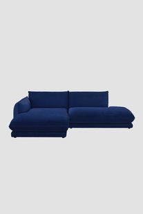 Countess 3-zits bank chaise longue links otto longue rechts Salvador Dark blue
