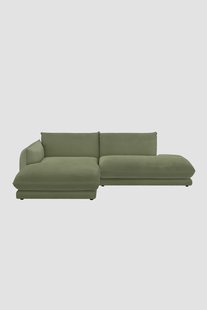 Countess 3-zits bank chaise longue links otto longue rechts Salvador Olive green