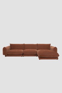 Countess 4-zits bank chaise longue rechts Artic Rust