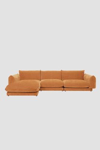 Countess 4-zits bank chaise longue links Artic Clementine