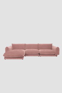 Countess 4-zits bank chaise longue links Artic Salmon
