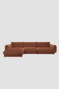 Countess 4-zits bank chaise longue links Artic Rust