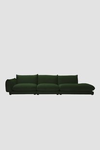 Countess 4-zits bank otto longue rechts Salvador Dark green