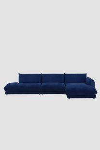 Countess 4-zits bank chaise longue rechts otto longue links Salvador Dark Blue