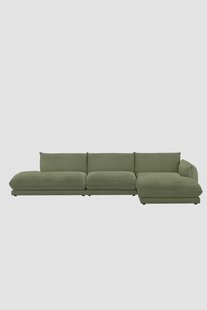 Countess 4-zits bank chaise longue rechts otto longue links Salvador Olive Green