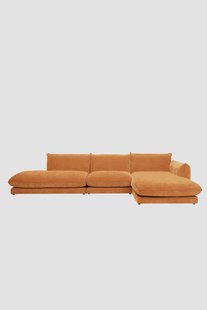 Countess 4-zits bank chaise longue rechts otto longue links Artic Clementine