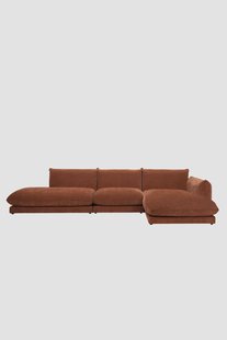 Countess 4-zits bank chaise longue rechts otto longue links Artic Rust