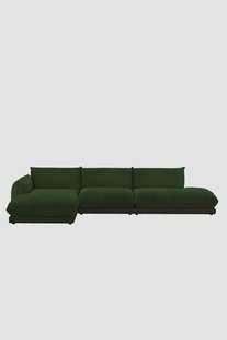Countess 4-zits bank chaise longue links otto longue rechts Salvador Dark Green