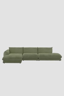 Countess 4-zits bank chaise longue links otto longue rechts Olive green