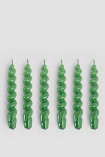 Groene draaikaarsen 17 cm