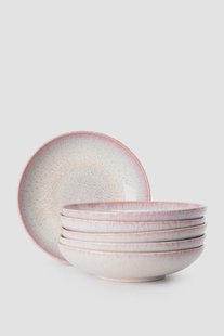 Roze reactive glaze pastabord