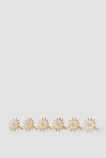 Goudkleurige servetringen met zonnetje