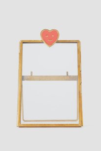 Goudkleurige fotolijst met hart