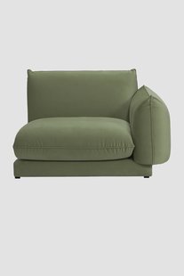 Countess stoel hoekelement rechts Salvador Olive Green