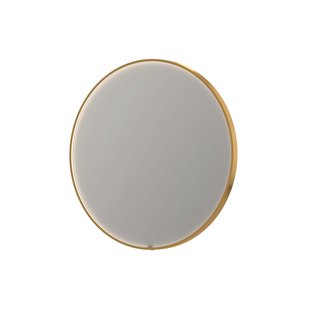 Spiegel INK SP24 120x4x120 cm incl. direct LED-Verlichting Rondom en Spiegelverwarming Mat Goud