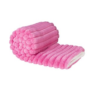 Plaid rib - roze - 130x160 cm Plaid rib - roze - 130x160 cm