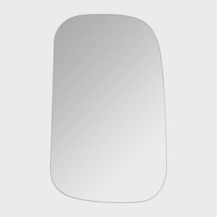 Spiegel organisch - zilverkleurig - 60x37 cm