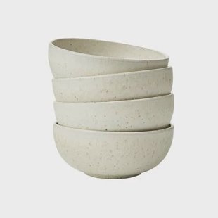 by fonQ Mixed Ceramics Kommen 4st. - Ø 15 cm - Crème