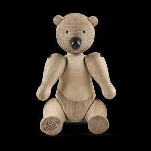 Kay Bojesen Denmark Kay Bojesen Liliput houten beer Onbehandeld eikenhout, onbehandeld esdoornhout