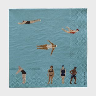 Fine Little Day Swimmers papieren servetten 33x33 cm 25-pack Multi