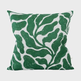 Fine Little Day Leaves kussenhoes 48x48 cm. Green