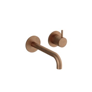 Hotbath Cobber Afbouwdeel - voor wastafelkraan - 18cm uitloop - Living colours - Verouderd Messing CB105EXT18AB