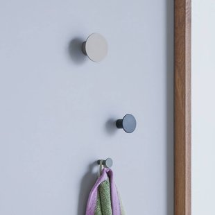 Hübsch Spot jashaken, set van 3, ijzer, zwart/grijs