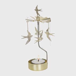 Pluto Design Zwaluwen waxinelichtjeshouder Goud