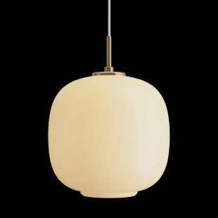 Louis Poulsen VL45 Radiohus hanglamp Ø25 cm Brass-pale yellow glass