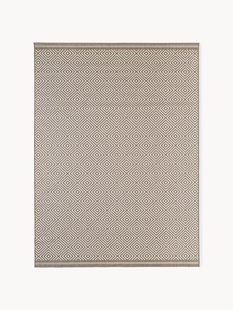 Outdoor dubbelzijdig vloerkleed Reddy met ruitjesmotief