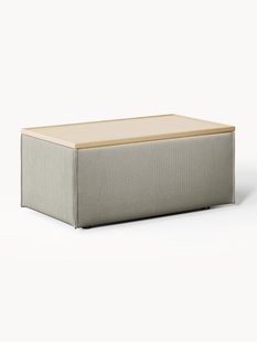 Voetenbank Lennon van corduroy met opbergruimte Voetenbank Lennon van corduroy met opbergruimte