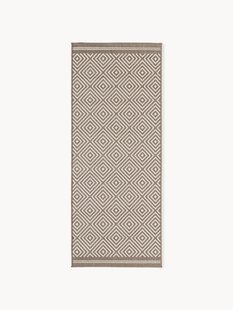 Outdoor dubbelzijdige loper Reddy met ruitjesmotief