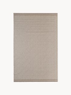 Outdoor dubbelzijdig vloerkleed Reddy met ruitjesmotief