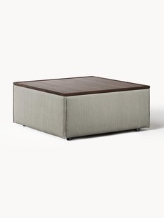 Voetenbank Lennon van corduroy met opbergruimte Voetenbank Lennon van corduroy met opbergruimte