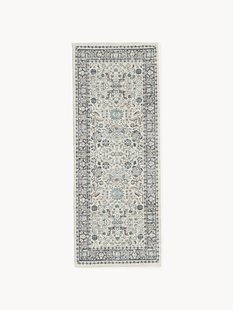 Handgeweven outdoor loper Tiara met vintage patroon