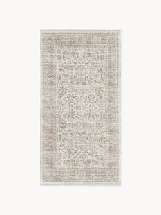 Handgeweven in- &amp; outdoor vloerkleed Tiara met vintage patroon