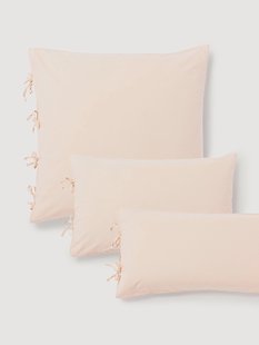 Gewassen katoenen perkal kussensloop Leonie