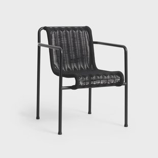 HAY Palissade Cord Dining armstoel Anthracite