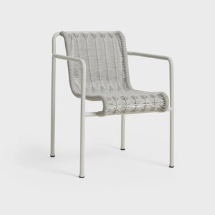 HAY Palissade Cord Dining armstoel Sky grey