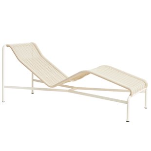 Hay Palissade Cord Chaise Longue Ligbed Cream White