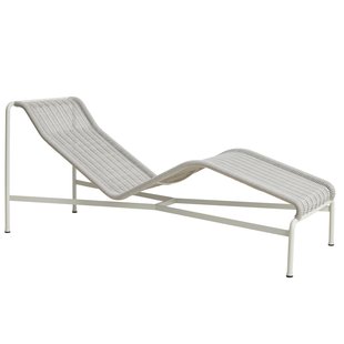 Hay Palissade Cord Chaise Longue Ligbed Sky Grey