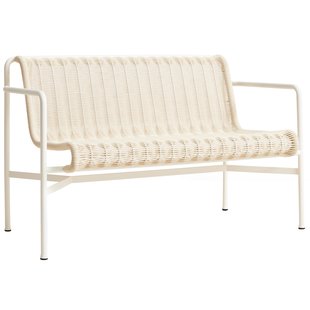 Hay Palissade Cord Dining Tuinbank Met Armleuning Cream White